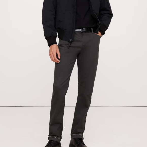 Banana Republic Men's Slim Twill Traveler Pants Mid Gray Size 34 - Picture 1 of 12